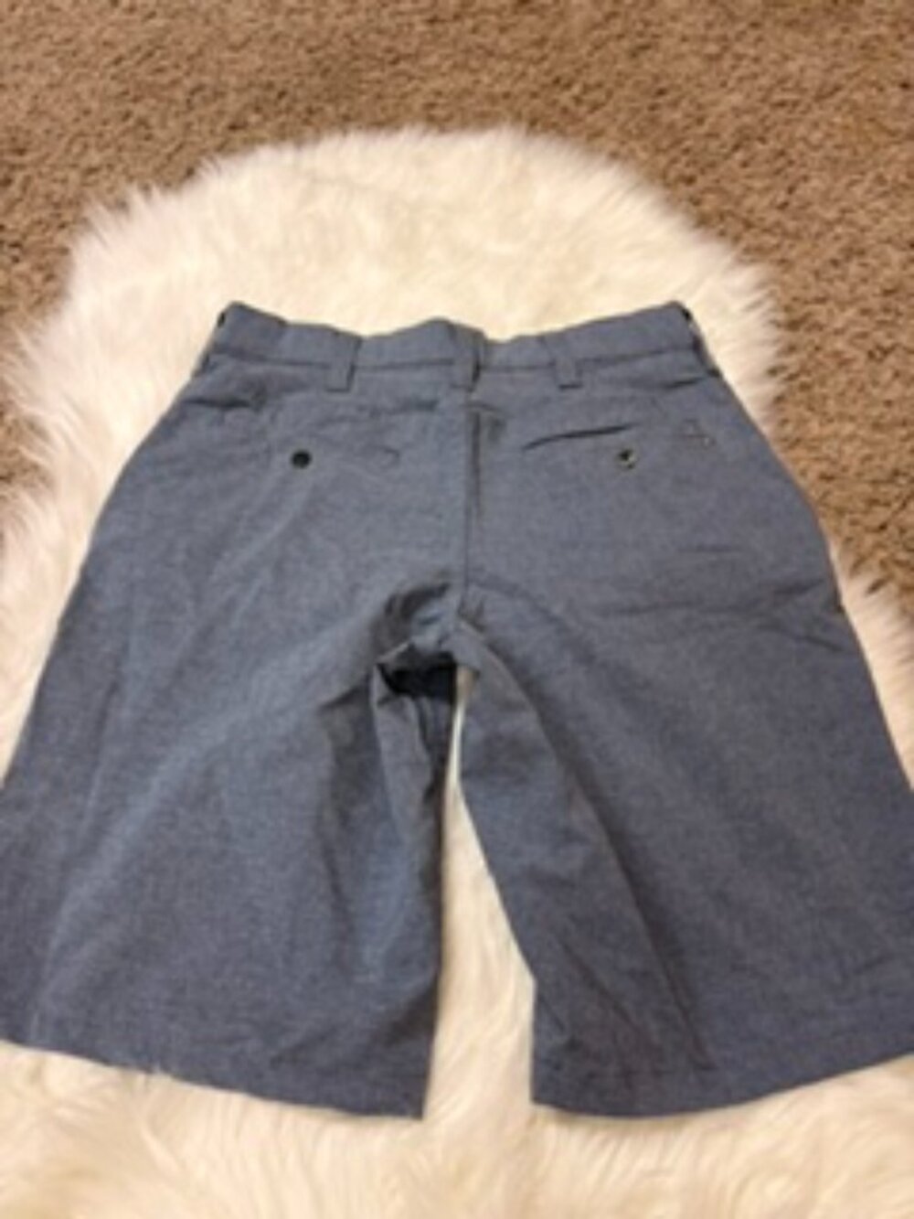 Chambray Flat-Front Shorts (Boys)